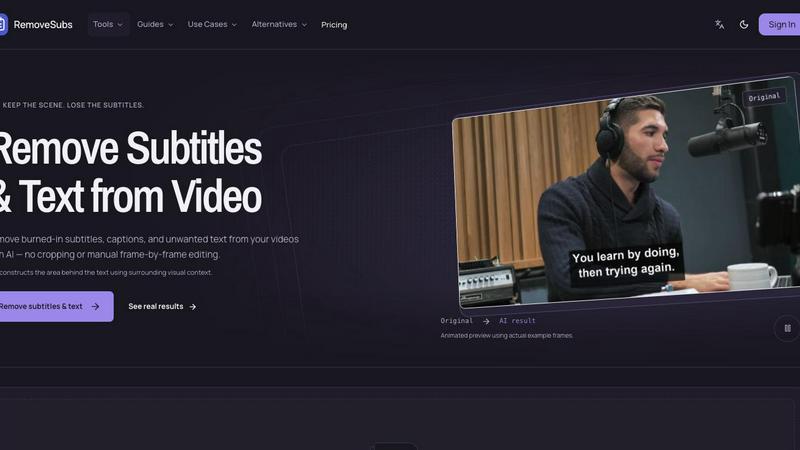 RemoveSubs screenshot
