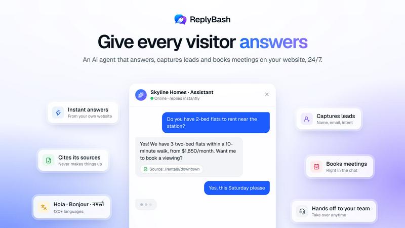 ReplyBash screenshot