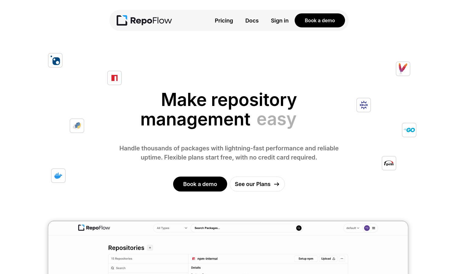 RepoFlow Website