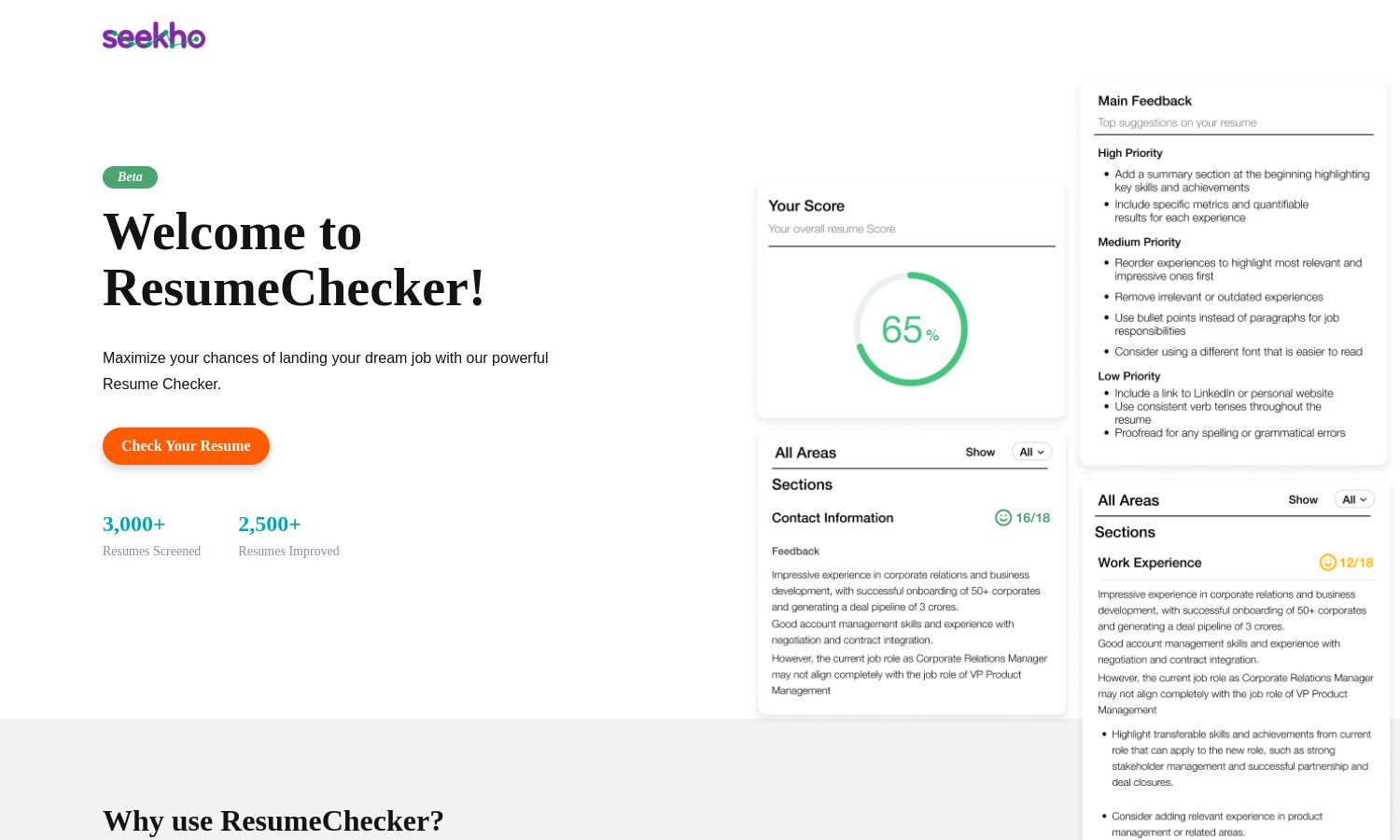 ResumeChecker Website