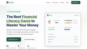 Ricco - Financial Literacy Game - tool for productivity