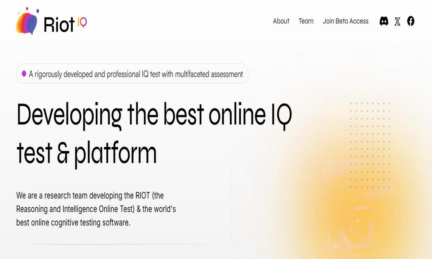 RIOT IQ Website