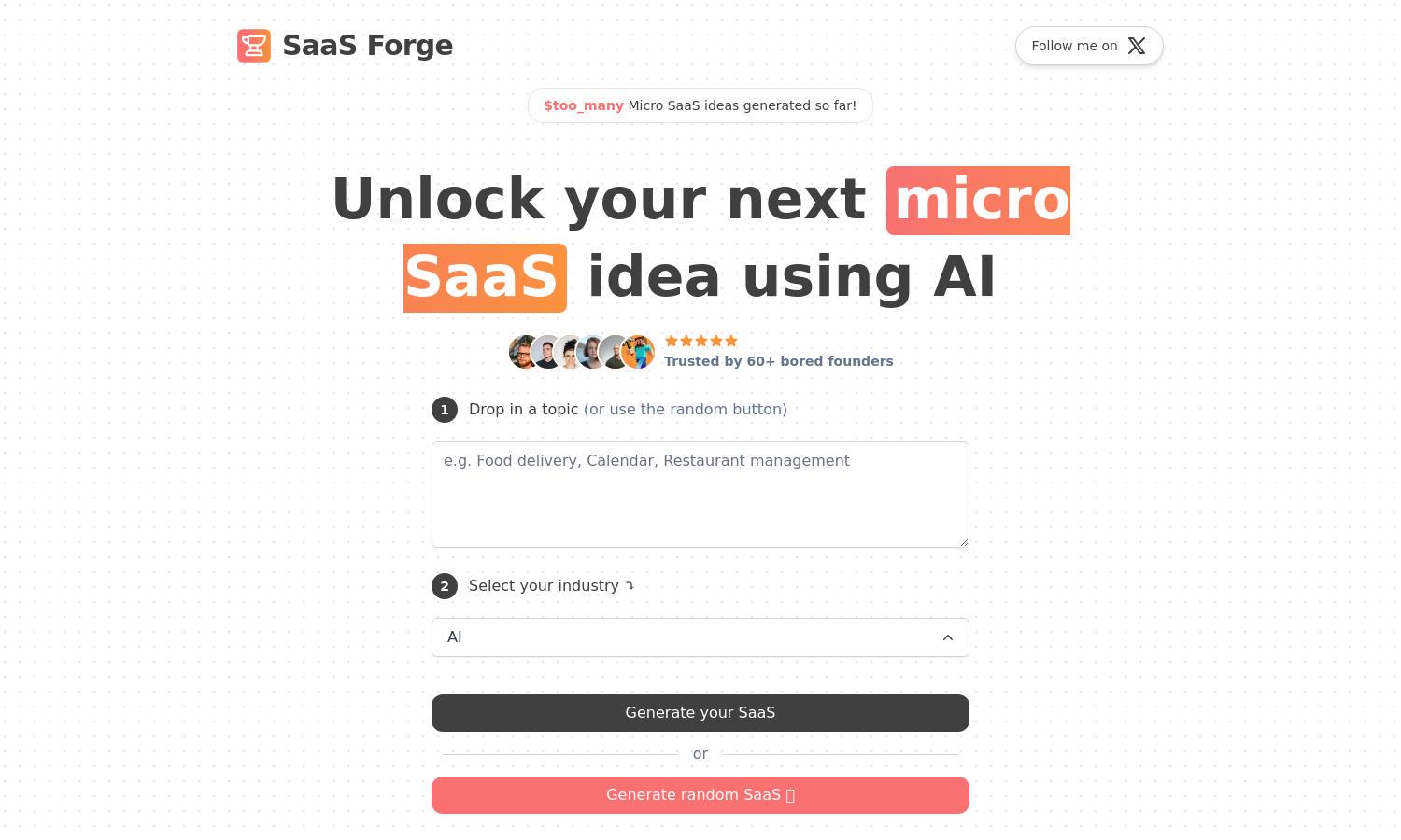 SaaS Forge Website