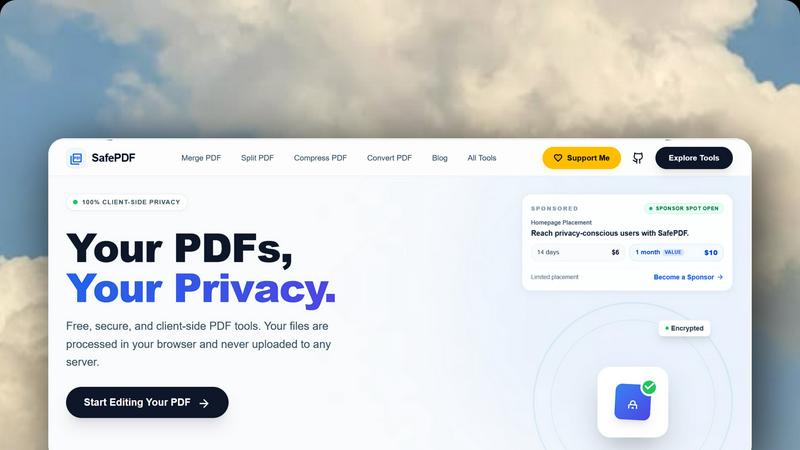 SafePDF screenshot