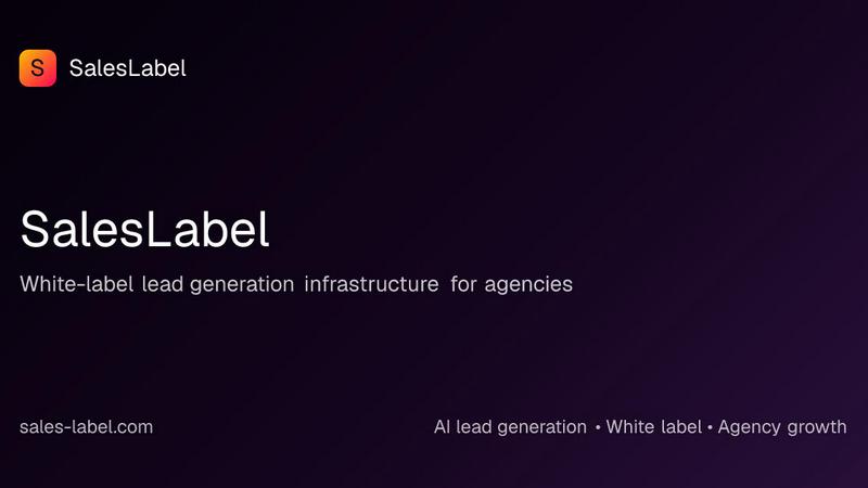 SalesLabel application interface and features
