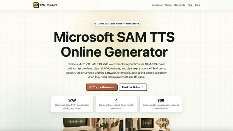 sam tts screenshot