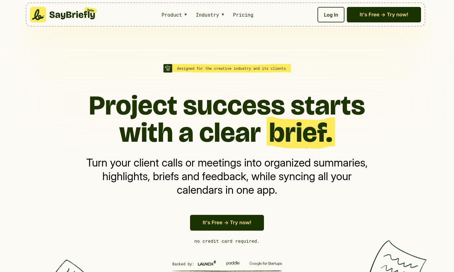 Say Briefly Website