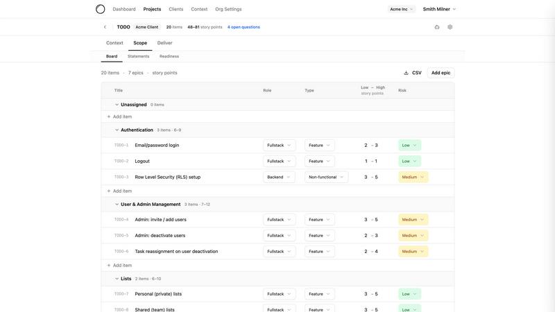 ScopeSnap application interface and features