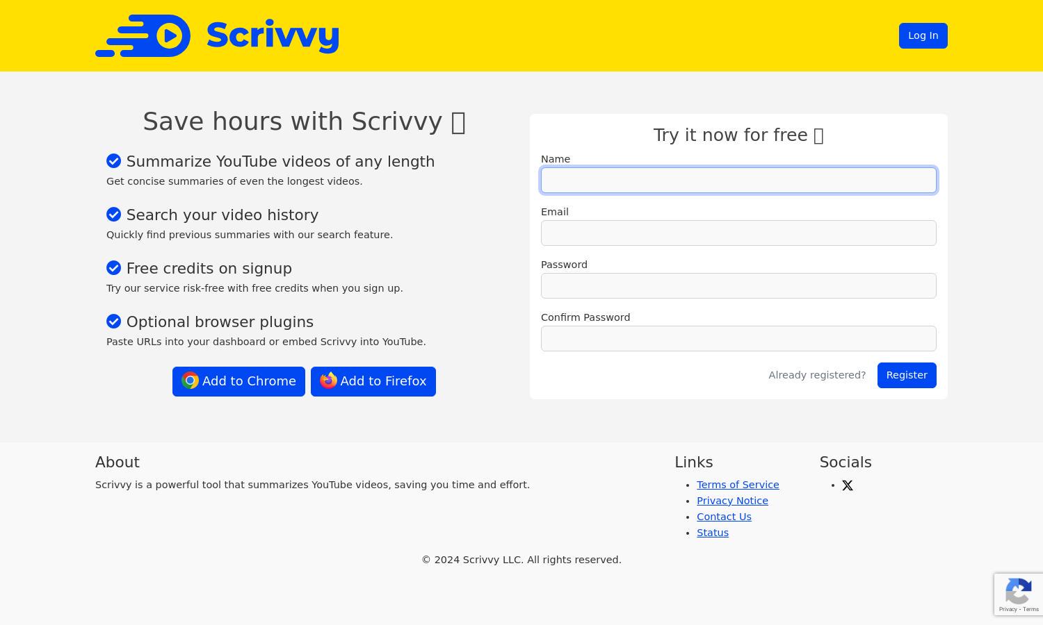 Scrivvy Website