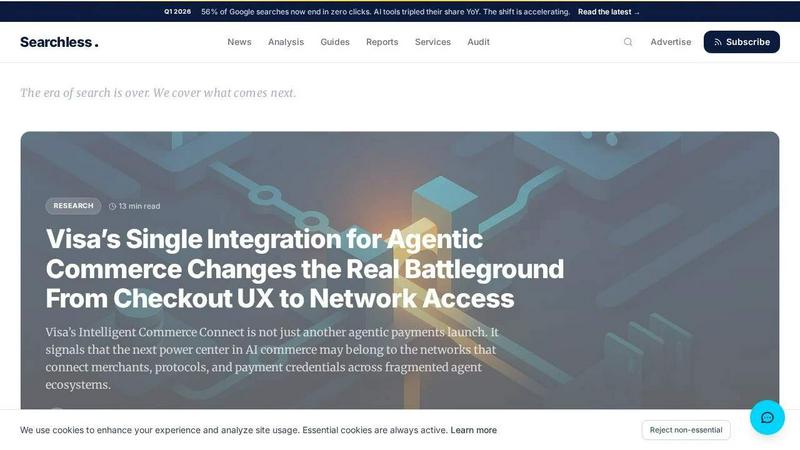 Searchless.ai application interface and features