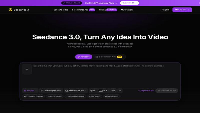 Seedance 3 screenshot