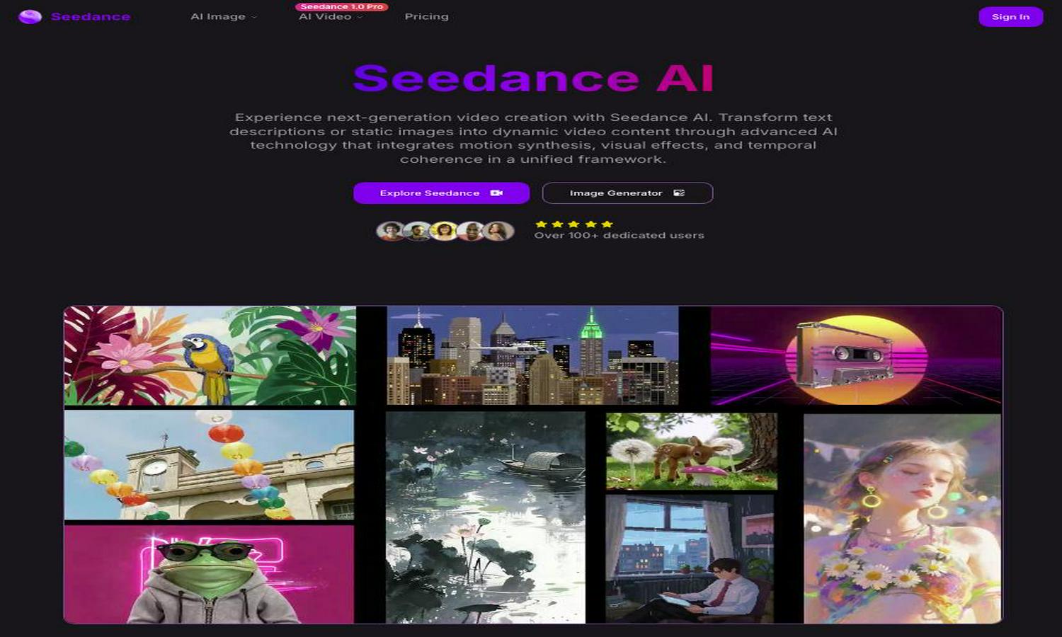 Seedance Website
