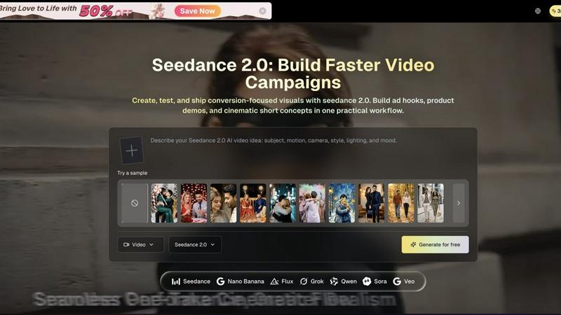 AI Seedance 2.0 application interface and features