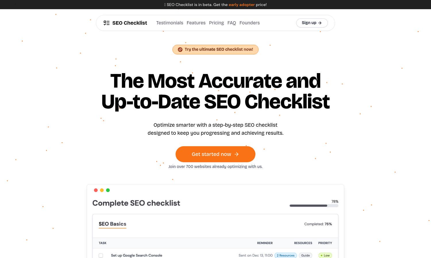 SEO Checklist Website