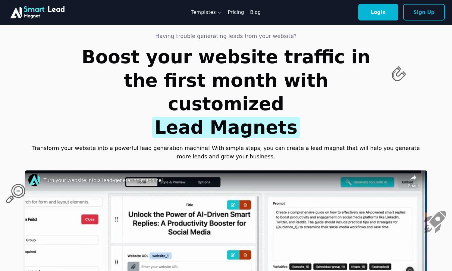 SmartLeadMagnet Website