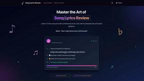Song Lyrics Review - AI tool for productivity