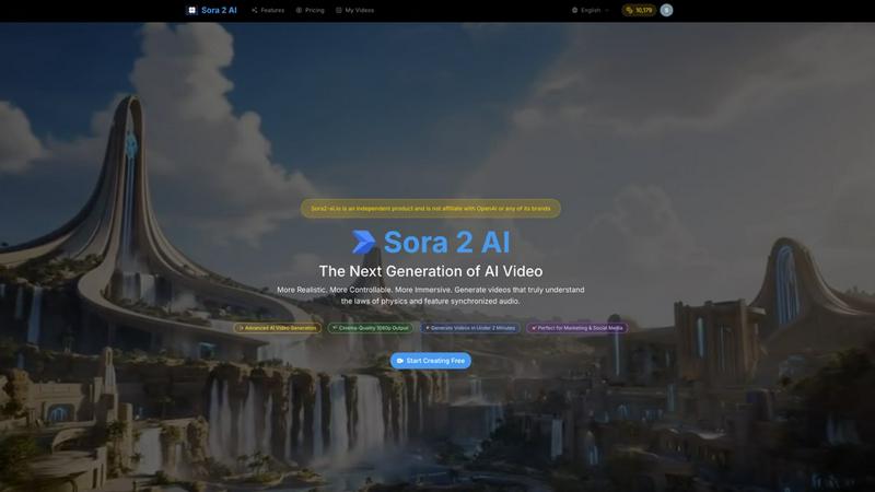Sora2 AI application interface and features