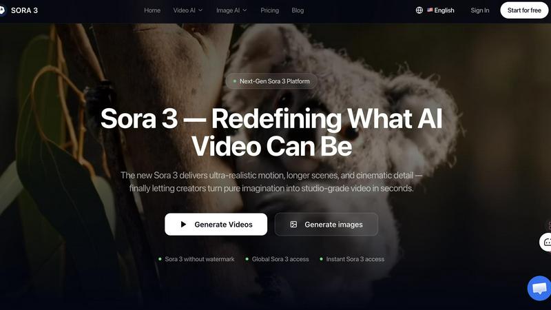 Sora 3 Video Generator screenshot