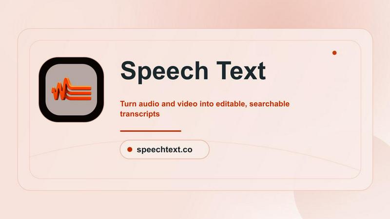 Speech Text screenshot