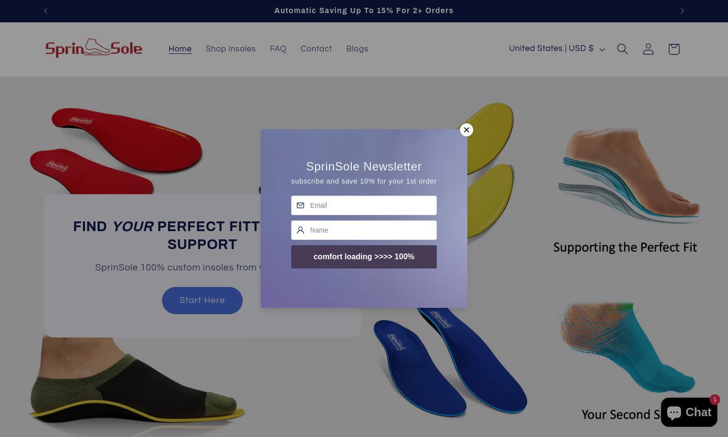 SprinSole Website