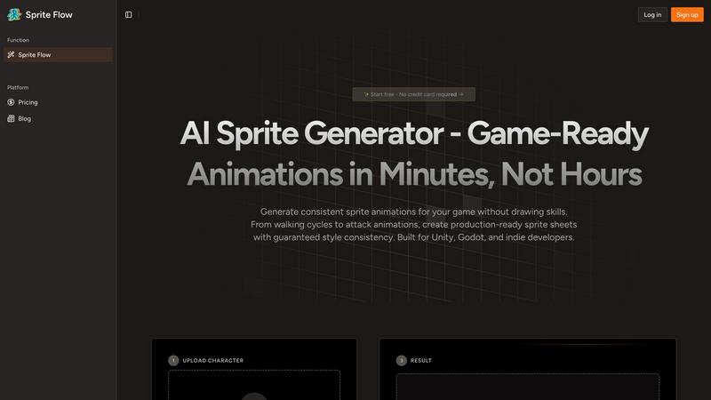 Sprite Flow application interface and features