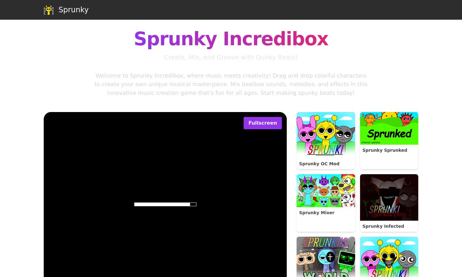 Sprunky Incredibox Website