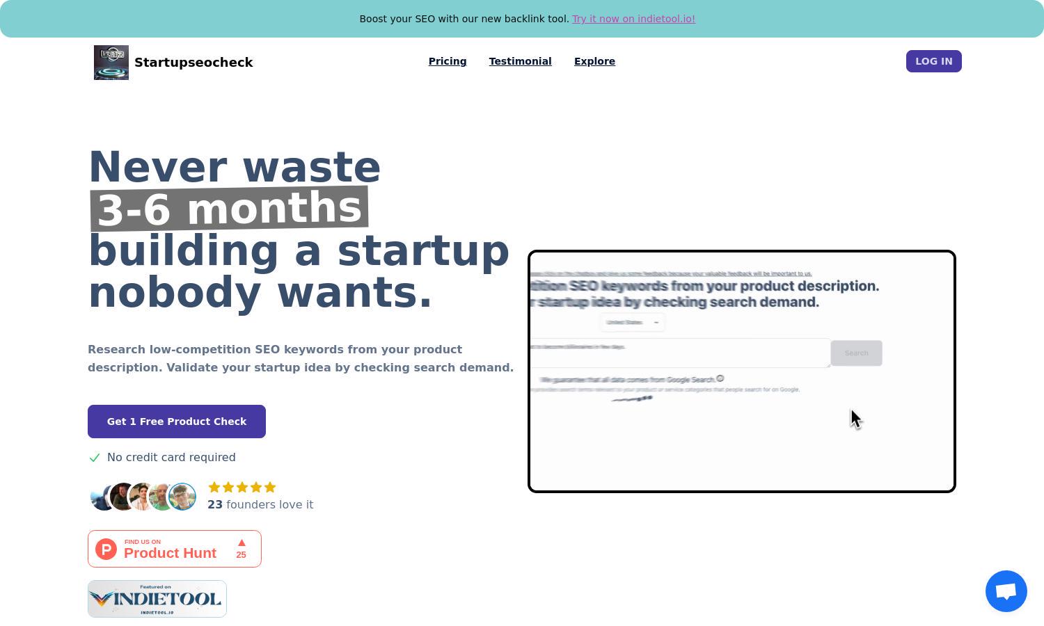 Startupseocheck Website