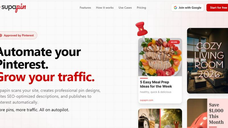 Supapin application interface and features