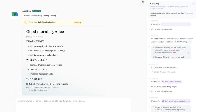 SureThing.io screenshot
