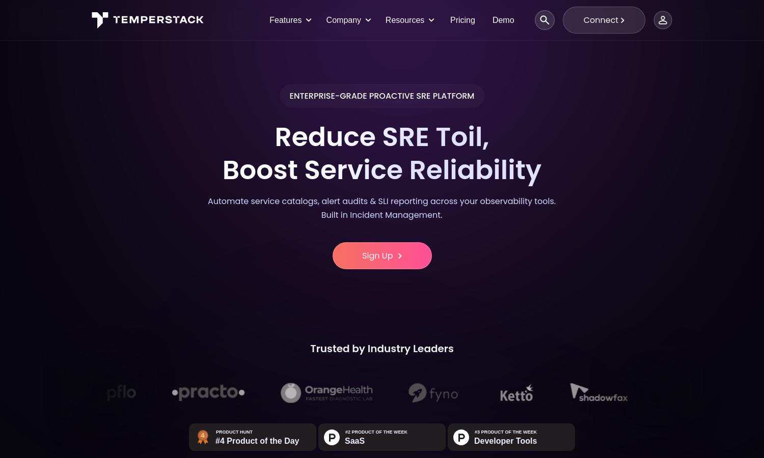 Temperstack Website