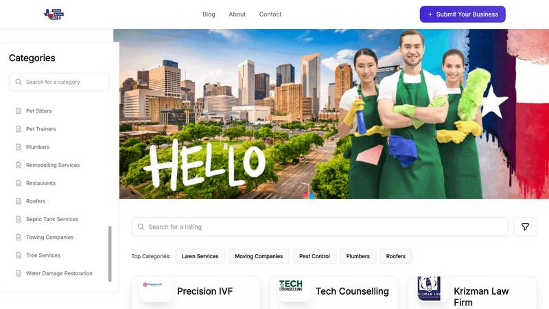 Texas On The Map application interface and features
