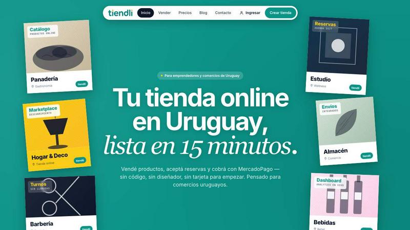 Tiendli application interface and features