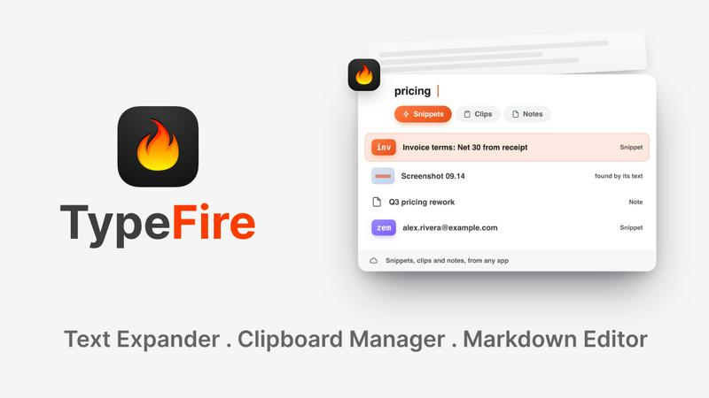 TypeFire screenshot