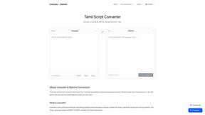 Unicode to Bamini Converter - AI tool for Language & Translation