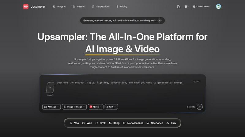 Upsampler application interface and features