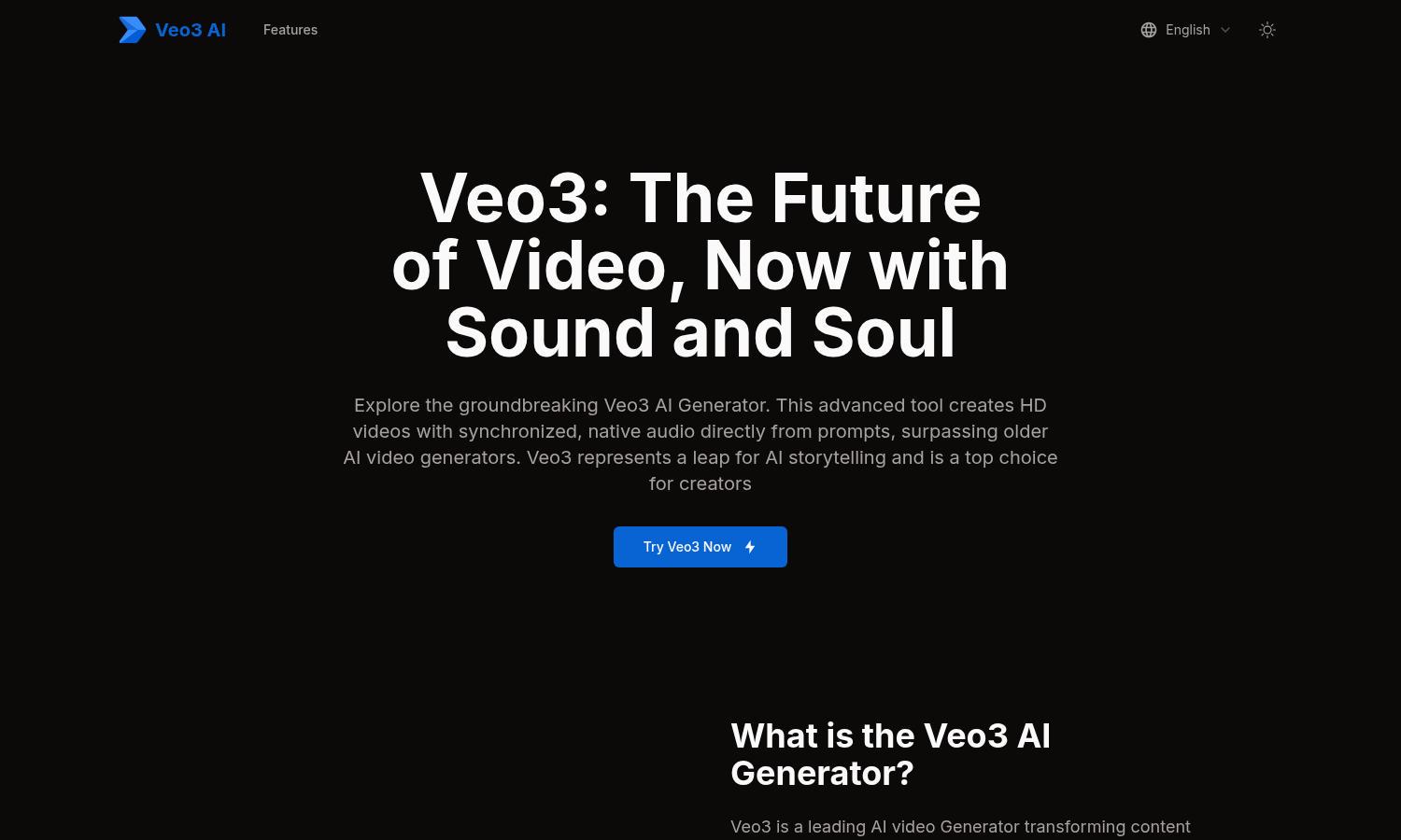 veo3ai.pro Website