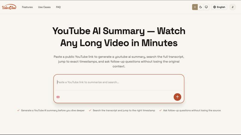VideoClaw application interface and features