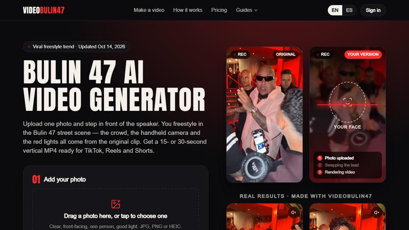Bulin 47 AI Video Generator screenshot