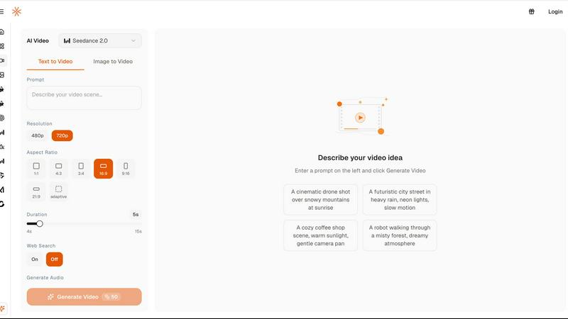 Visiojoy application interface and features