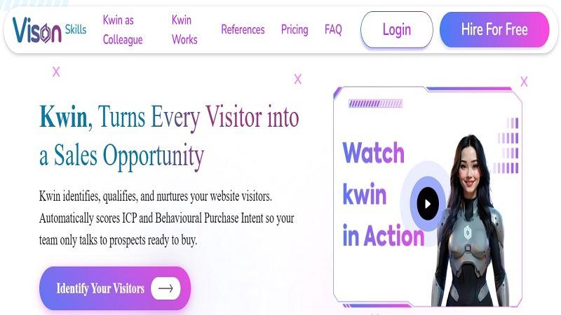 Vison AI application interface and features