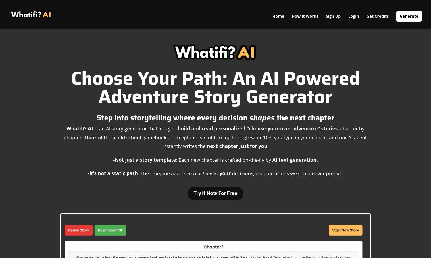 Whatifi? AI Website