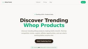 Whop Trends - AI tool for productivity