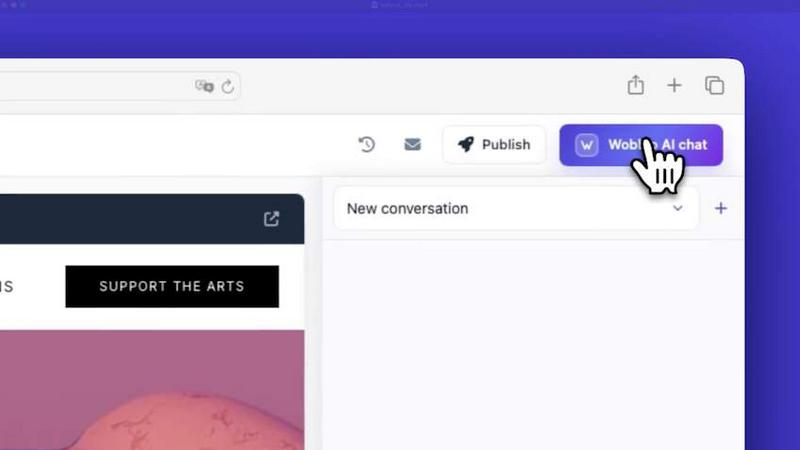 Wobbio application interface and features