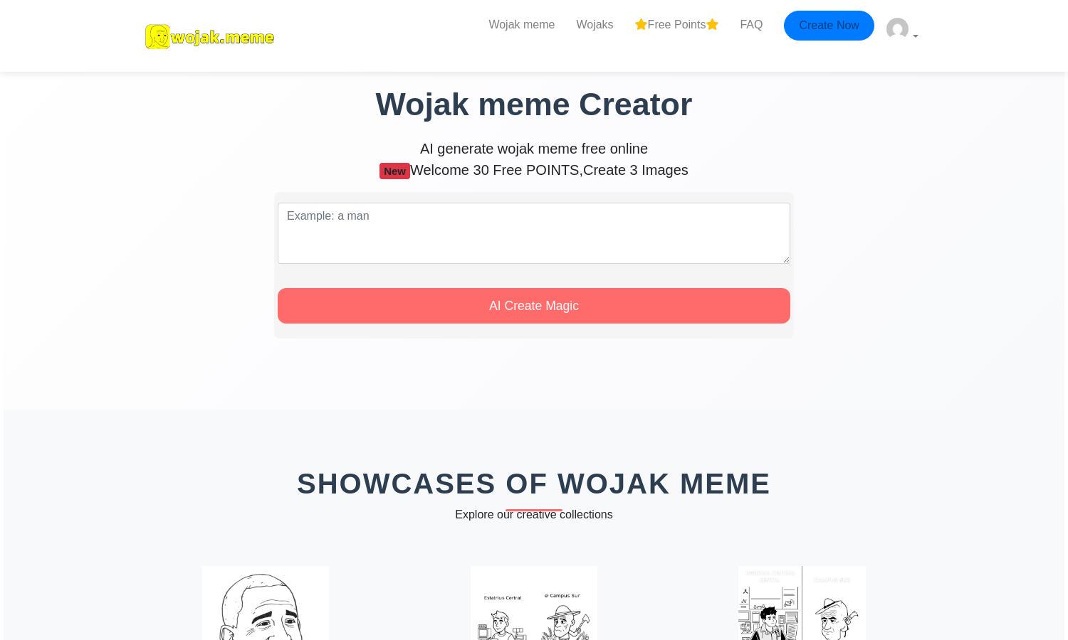 Wojak Meme Creator Website