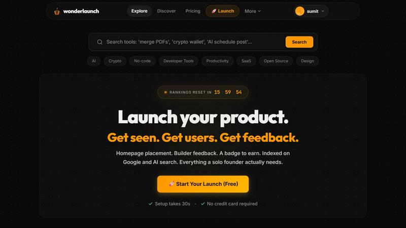WonderLaunch screenshot