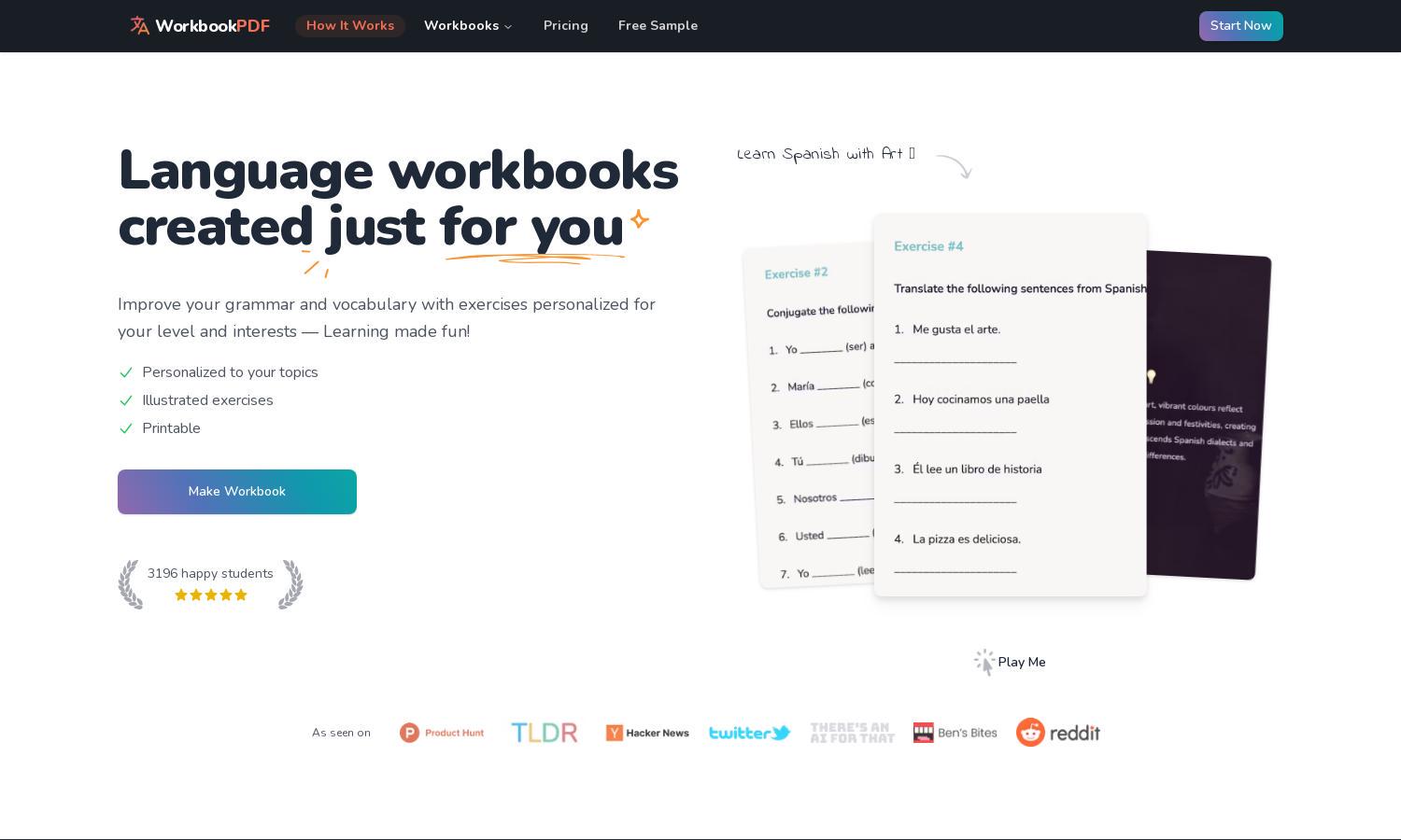 WorkbookPDF Website