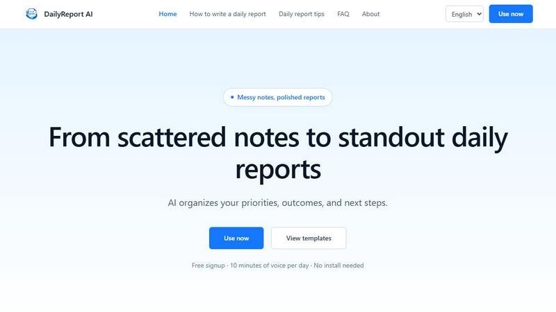 workreport screenshot