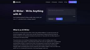 AI Writer Pro - Write.info - AI tool for AI Assistants