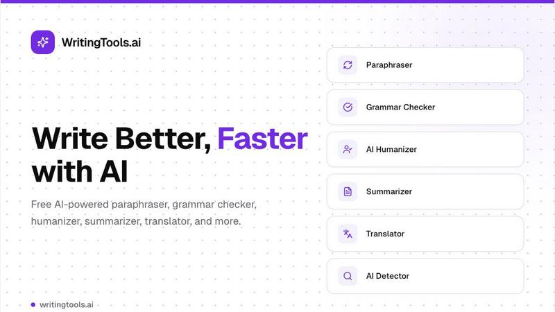Writing Tools AI application interface and features