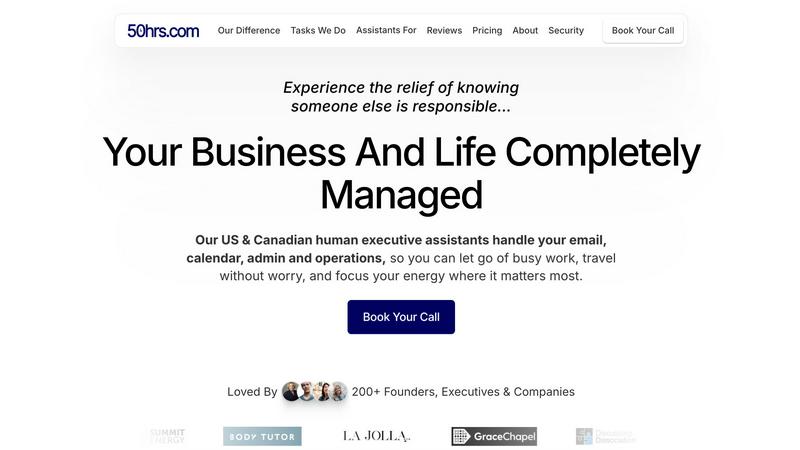 50hrs application interface and features